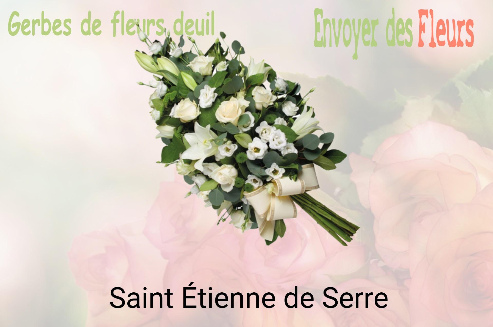 Gerbe de fleurs de deuil livrée à Saint-Étienne-de-Serre